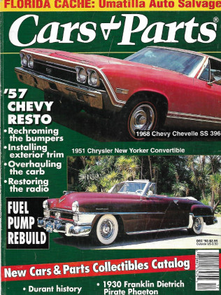 CARS & PARTS 1992 DEC - '68 CHEV SS 396, '51 CHRYSLER NY CONV, '57 CHEVY RESTO*